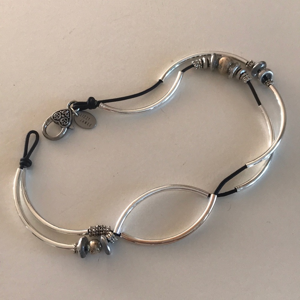 Wraparound silver bracelet